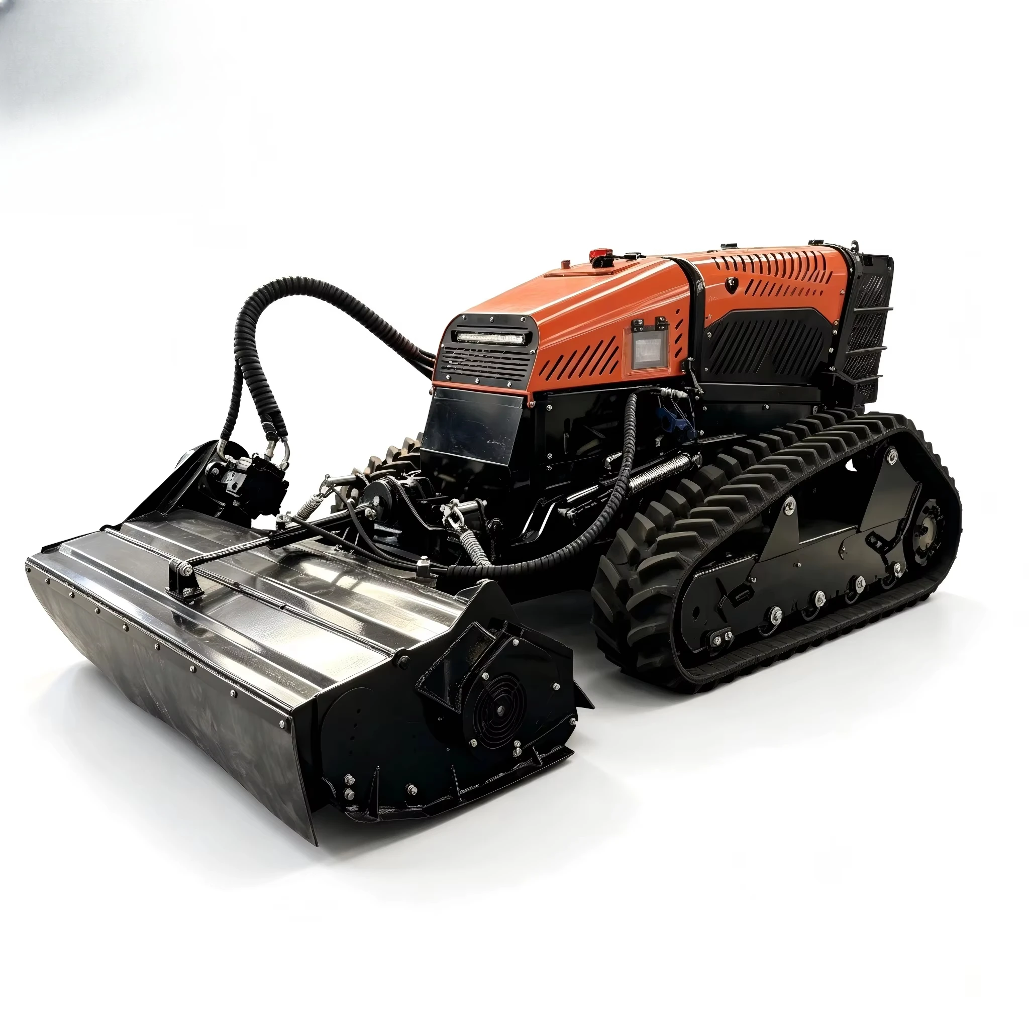 Centimeter Level Accuracy RTK GPS Autonomous 38HP Remote Control Mower with Engine for Unmanned Commercial Lawn Care.