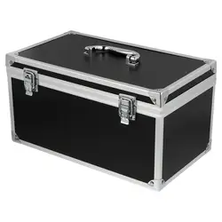 1 Toolbox Instrument Container Aluminum Alloy Tool Box Waterproof Carrying Case Metal Suitcase Multifunction Hard Storage Case