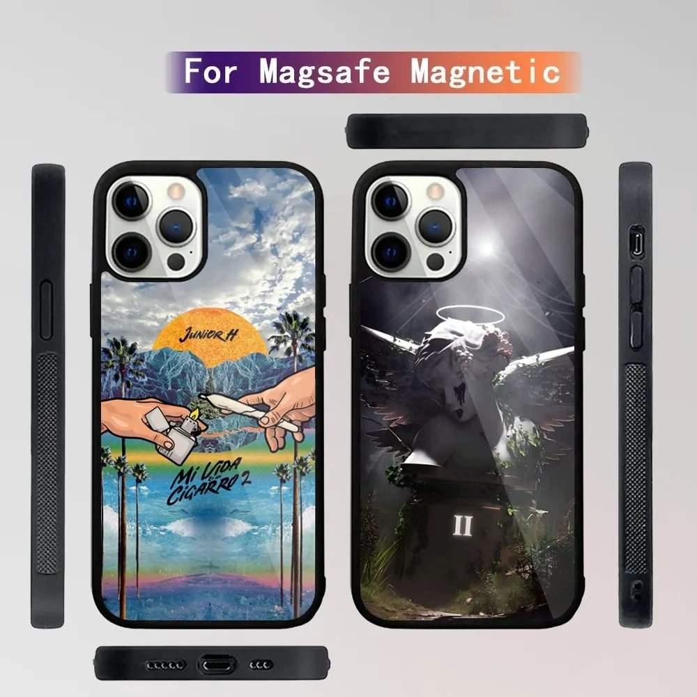 

Singer Junior H Album Phone Case For iPhone 15,14,13,12,11,Plus,Pro,Max Mini Magsafe Magnetic Wireless Charging