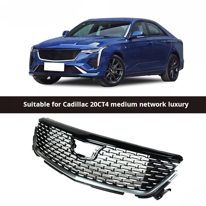 Front Bumper Racing Grills For Cadillac 2020 2021 2022 CT4 Mid-grid Starry Luxury Grill Grille Car Accessories
