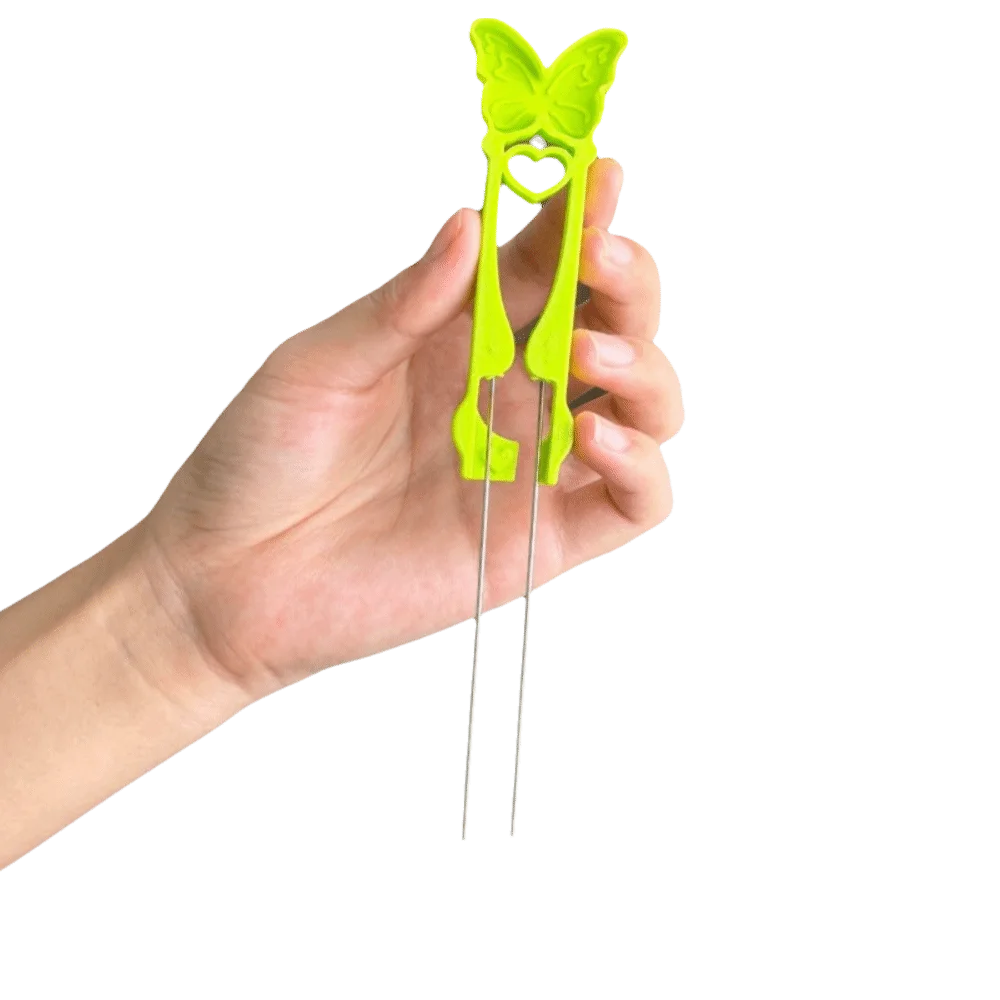 

Высококачественный многофункциональный пинцет для бисероплетения Fusion Beans, ручной работы, с двойными иглами, для создания коллажей из бусин