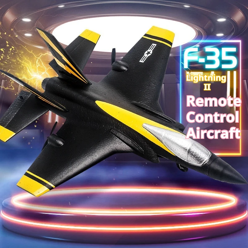 FX835 Remote Control Airplane F35 Fighter Fixed Wing Foam Electric Two Channel Outdoor Flying Glider For Hobby Enthusiasts
