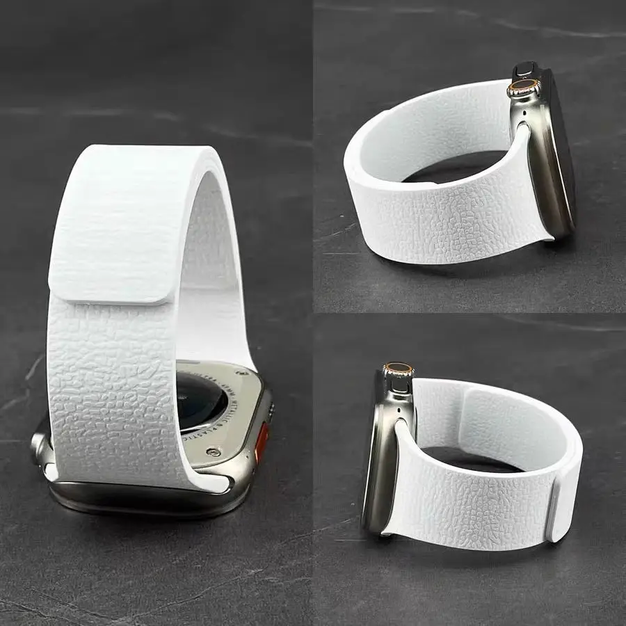 For Apple watch bands ultra2 3 49mm 44mm 40mm 41mm 46 45mm correa Silicone Magnetic bracelet iWatch Series 11 10 SE 9 8 7 Straps