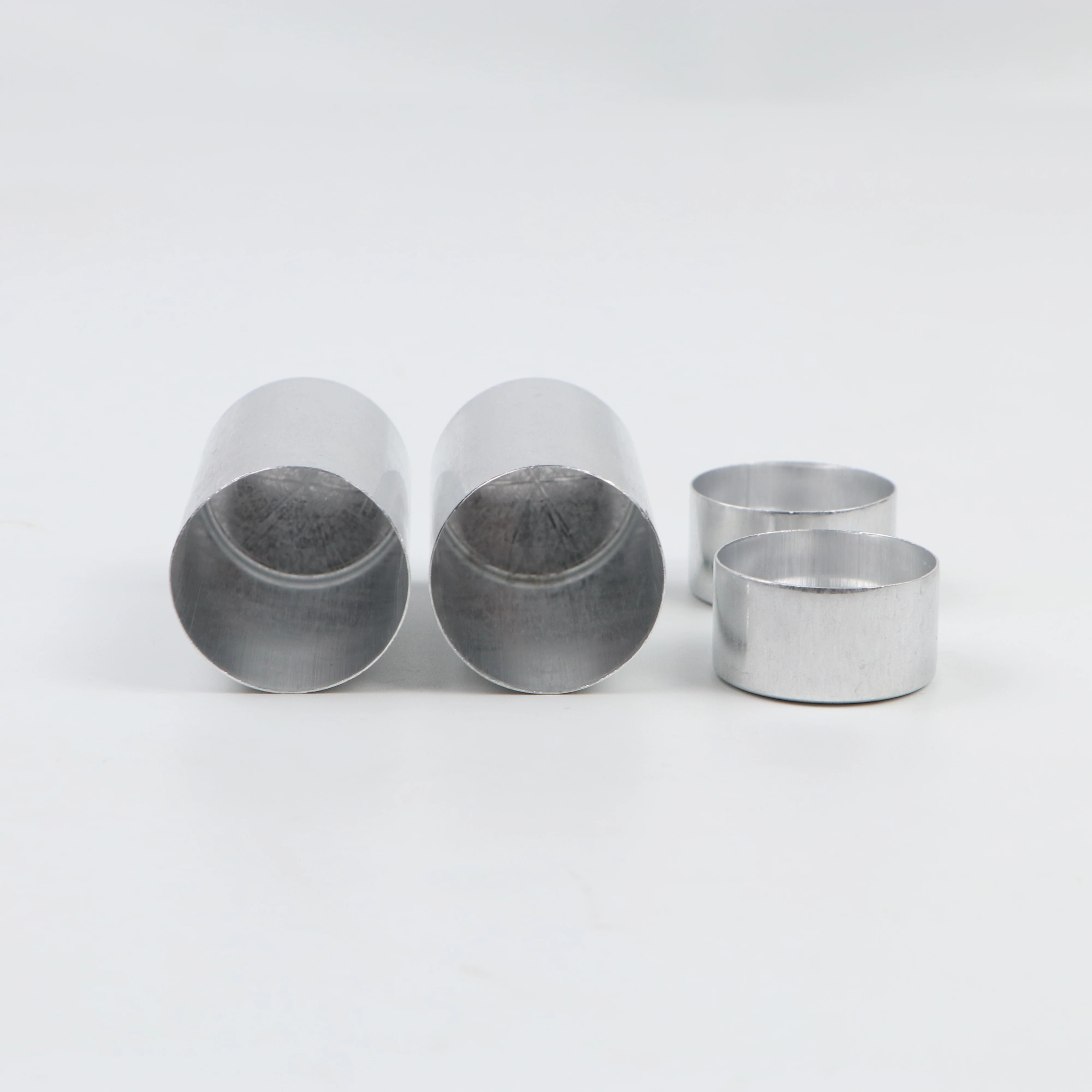 OD 25.5mm 100pcs Dental Denture Injection Cylinder Metal Cartridge for Flexible Partial Denture Injection System Dental Laborato