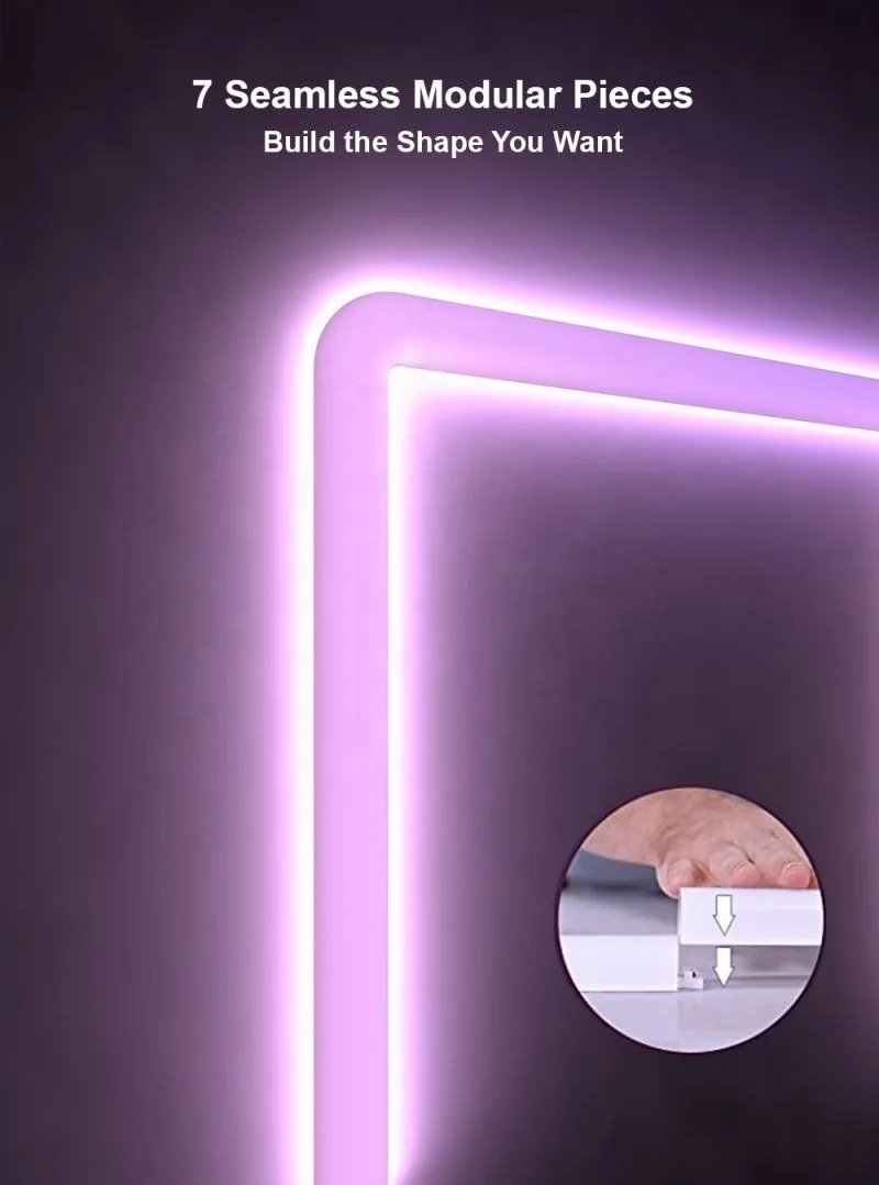 Splicing wall lamp remote control bedside interior decoration lamp intelligent creativity