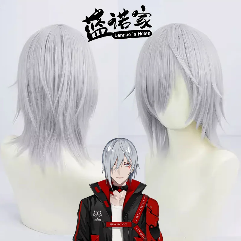 Virtual YouTube Vtuber Fulgur Ovid Cos Cosplay Wig Halloween Carnival Party Props Synthetic Hair Heat Resistant Fiber + Wig Cap
