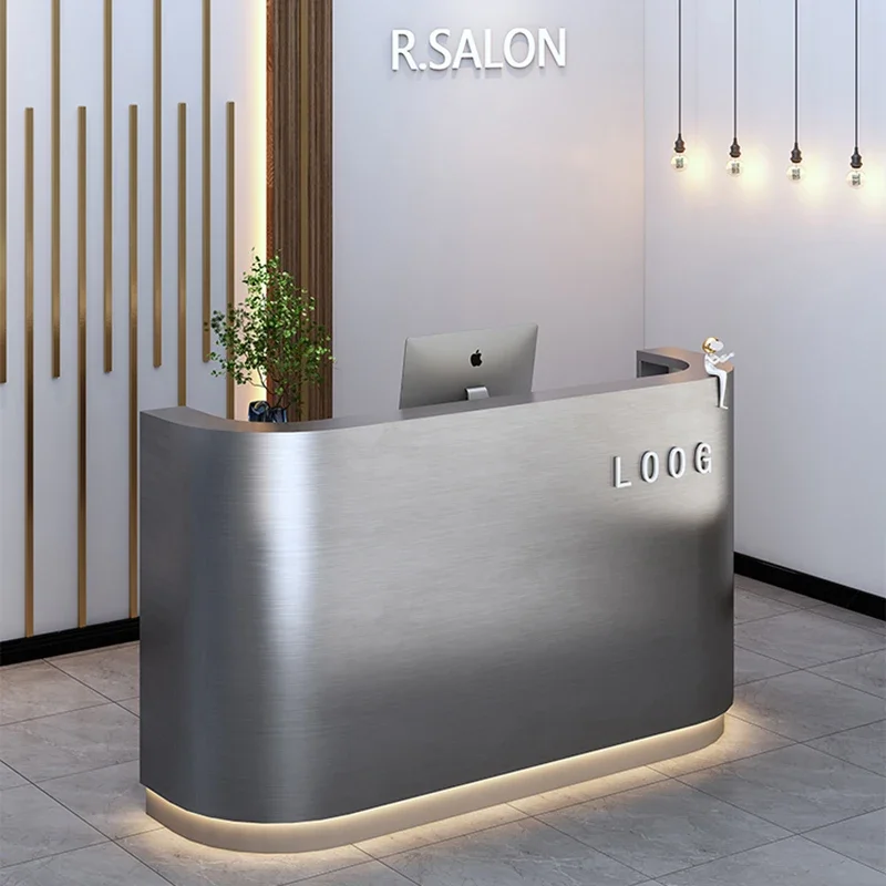 

Входные столы для приема Роскошный офисный стол Барная стойка Салон красоты Акриловый подиум Церковный институт Бизнес-центр