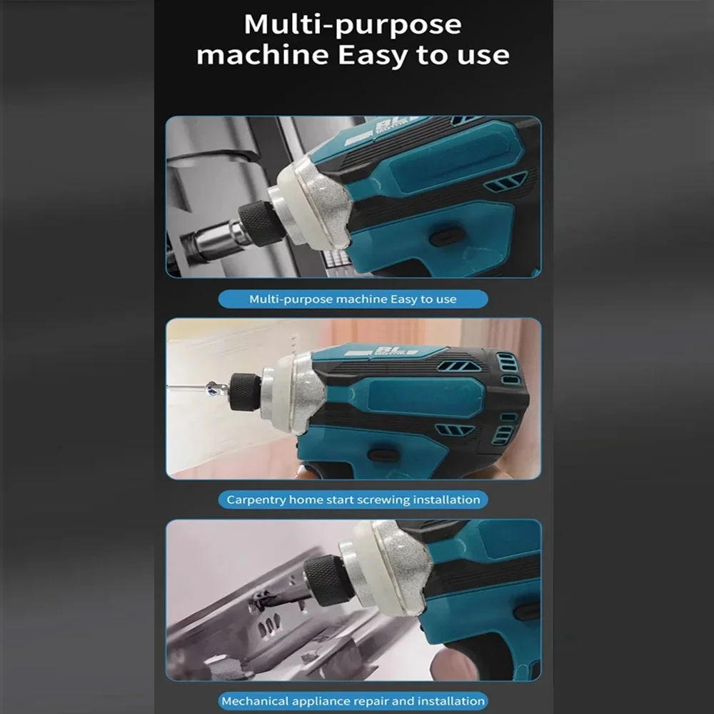 

For Makita compatible DTD171 18 volt brushless electric screwdriver rechargeable impact drill driver battery power tool