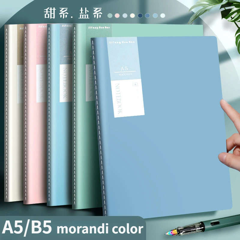 Morandi Color Notebooks A5 B5 Journals Line Notepads Diary Agenda Planner Writing Paper For Students School Office Supplies