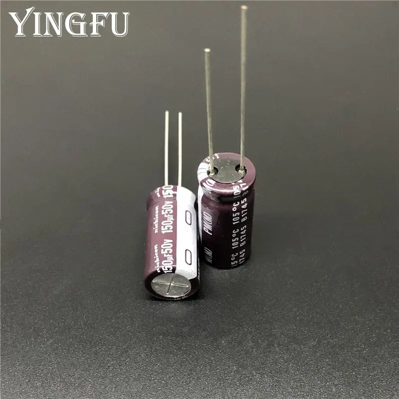 5Pcs/50Pcs 150uF 50V NICHICON PM Series 10x20mm 50V150uF Low Impedance Aluminum Electrolytic capacitor