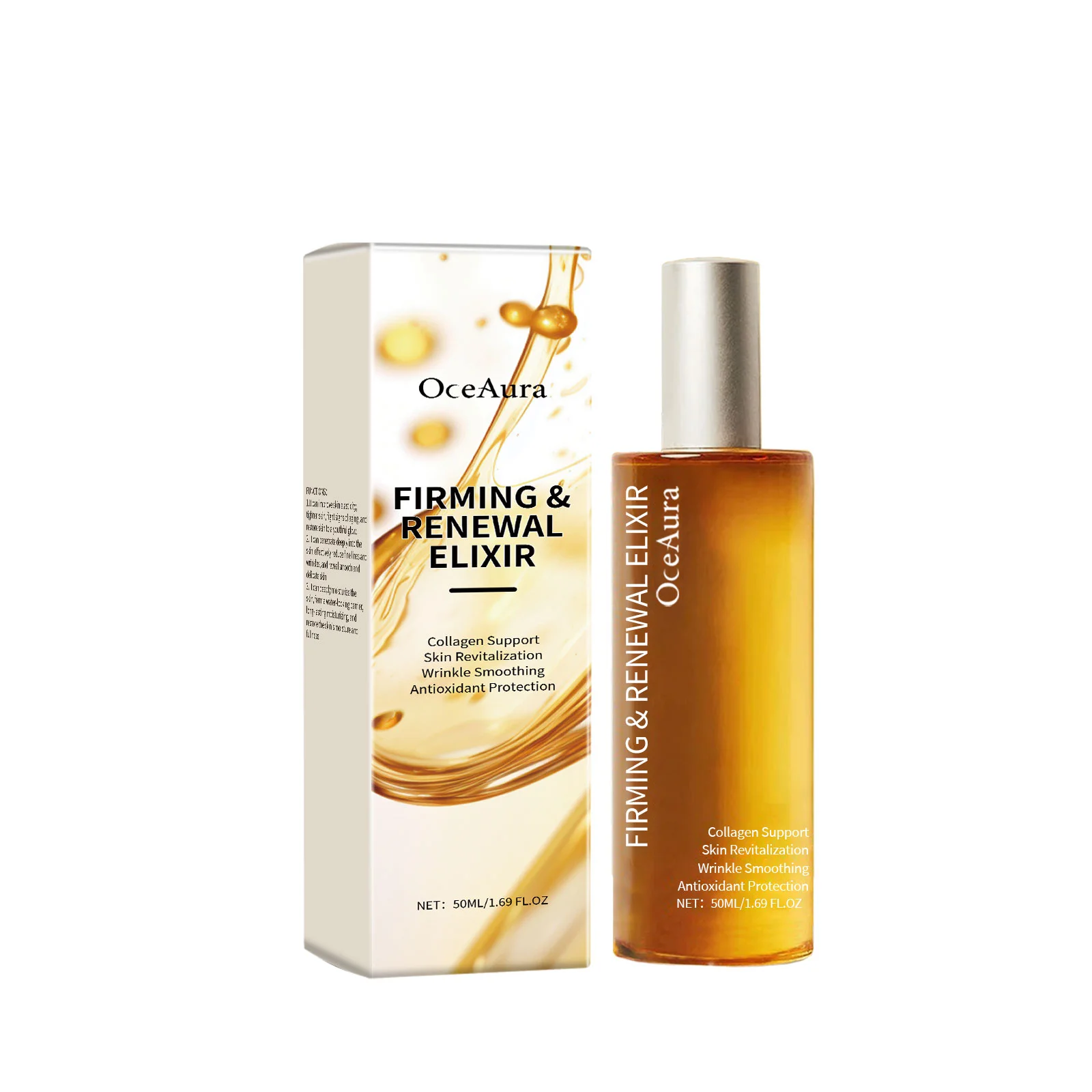

OceAura Firming Essence Hydrates Moisturizes And Firms Skin With Elastic Delicate Brightening And Smoothing Care Essence 1pcs