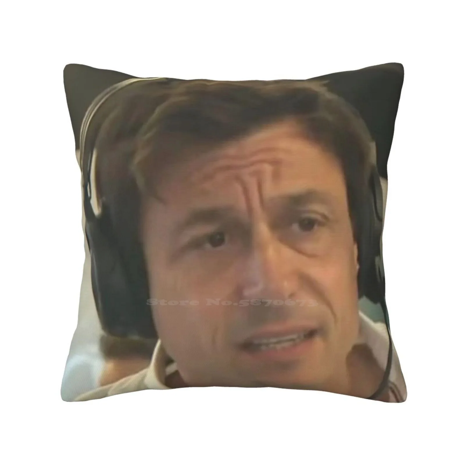 Confused Toto Wolff Bedroom Office Hug Pillowcase Toto Wolff Confused Funny