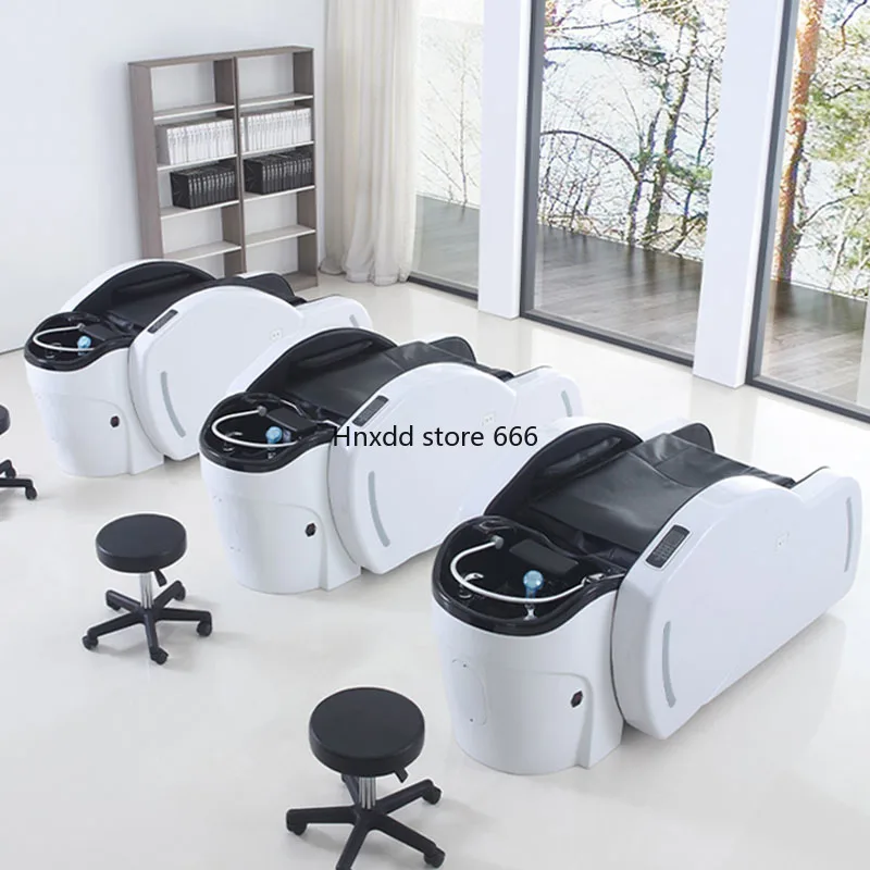 Hair Salon Chair Wash Hairdressing Shampoo Bed Stretcher Spa Machine Washing Beauty Professional Massage Backwash Units Basin