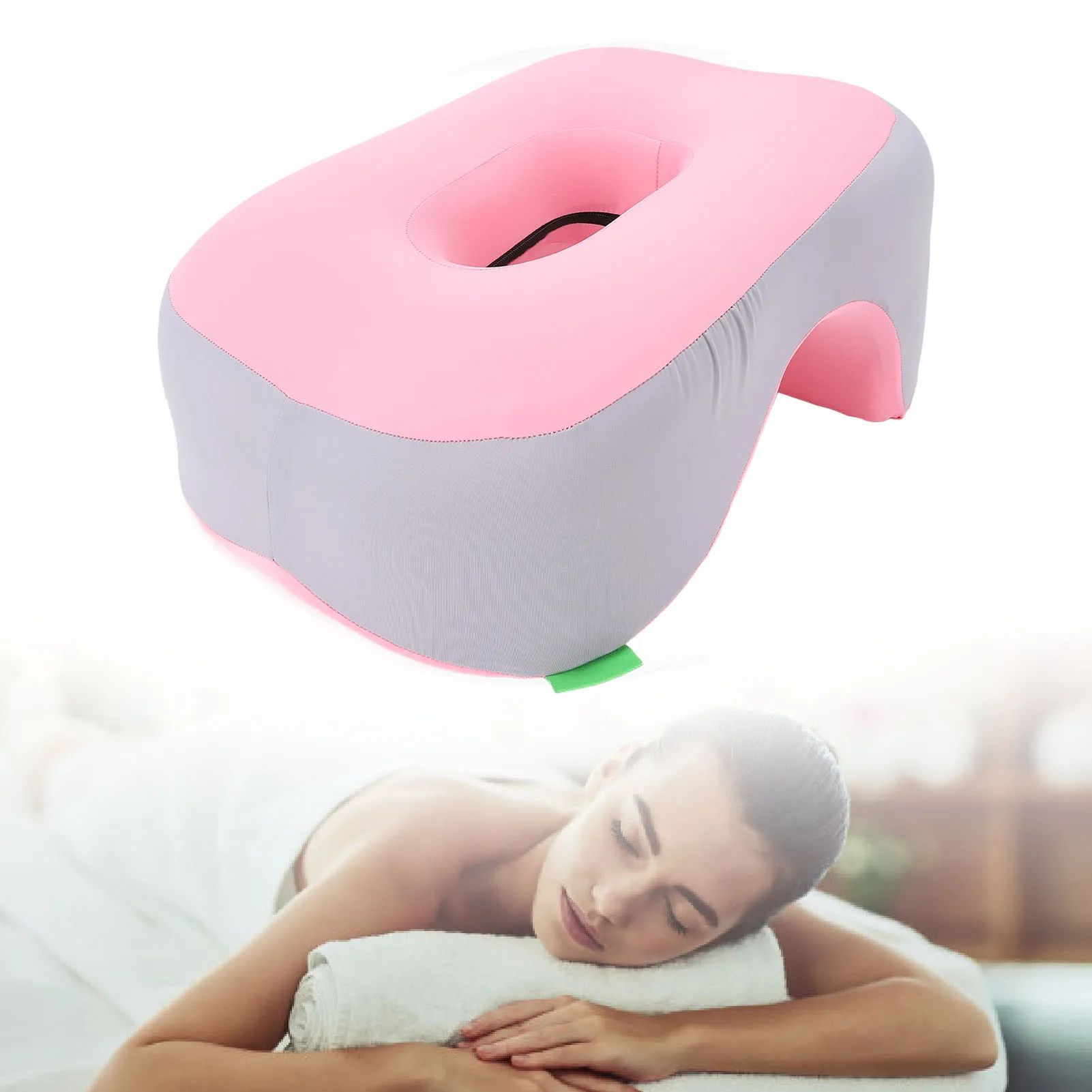 Memory Foam Face Pillow Face Down Pillow Soft Ergonomic Sleeping Face Pillow for Home Beauty Salon School Spa