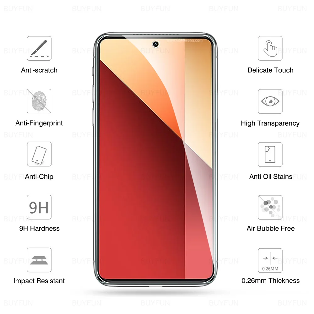 Película protectora para Xiaomi Redmi Note 13 Pro, 4G, HD, vidrio templado para Xiaomi Redmi Note 13, 13pro, 5g, Note 13pro, 9H, 6,67 pulgadas, 2024, 4 Uds.