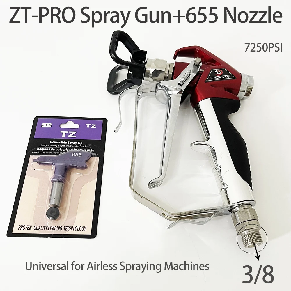 

ZT-PRO Airless Spray Gun 360 ° Rotary Joint Connection 3/8 High Pressure Pipe Putty Coating Airless Spray Machine Accessories