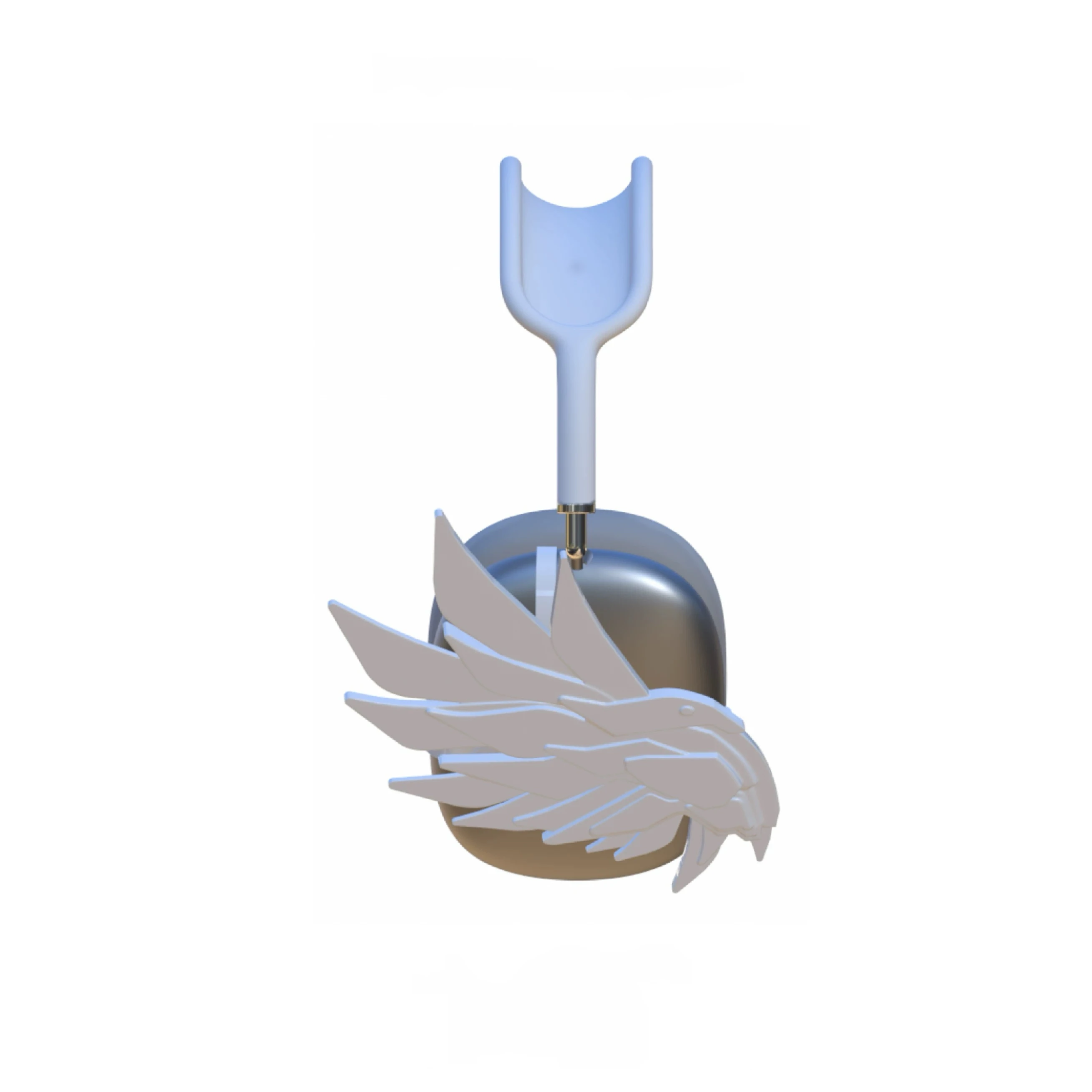 Подходит для модных аксессуаров AirpodsMax mecha Angel, защитный чехол для наушников