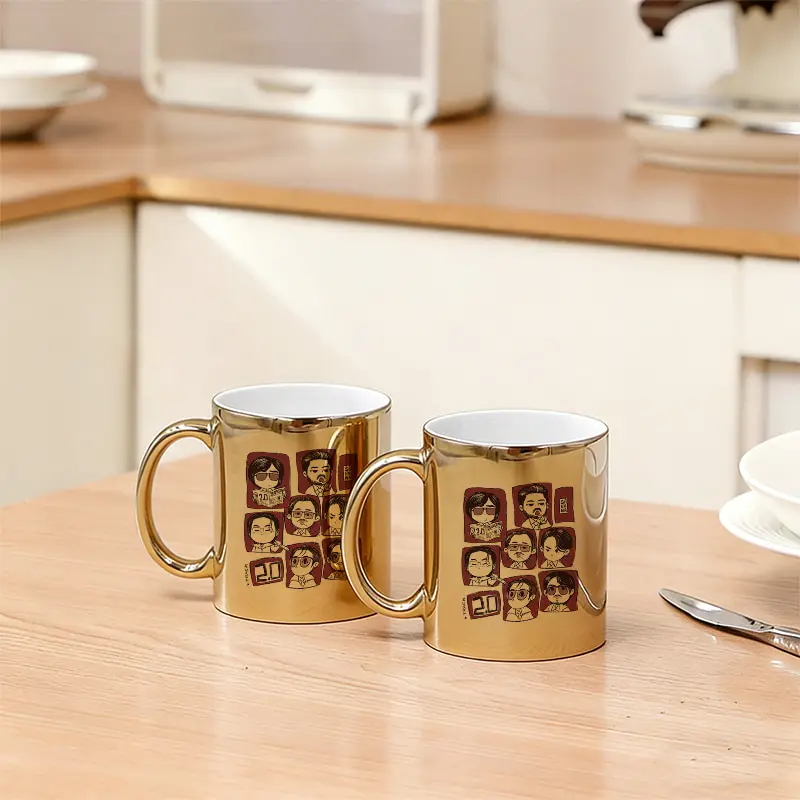 1pc 11oz Arirang World Tour 2026 Coffee Mug - Perfect Gift for Cat Lovers Anniversaries Parties Kpop Fan Gift Electroplated Cup