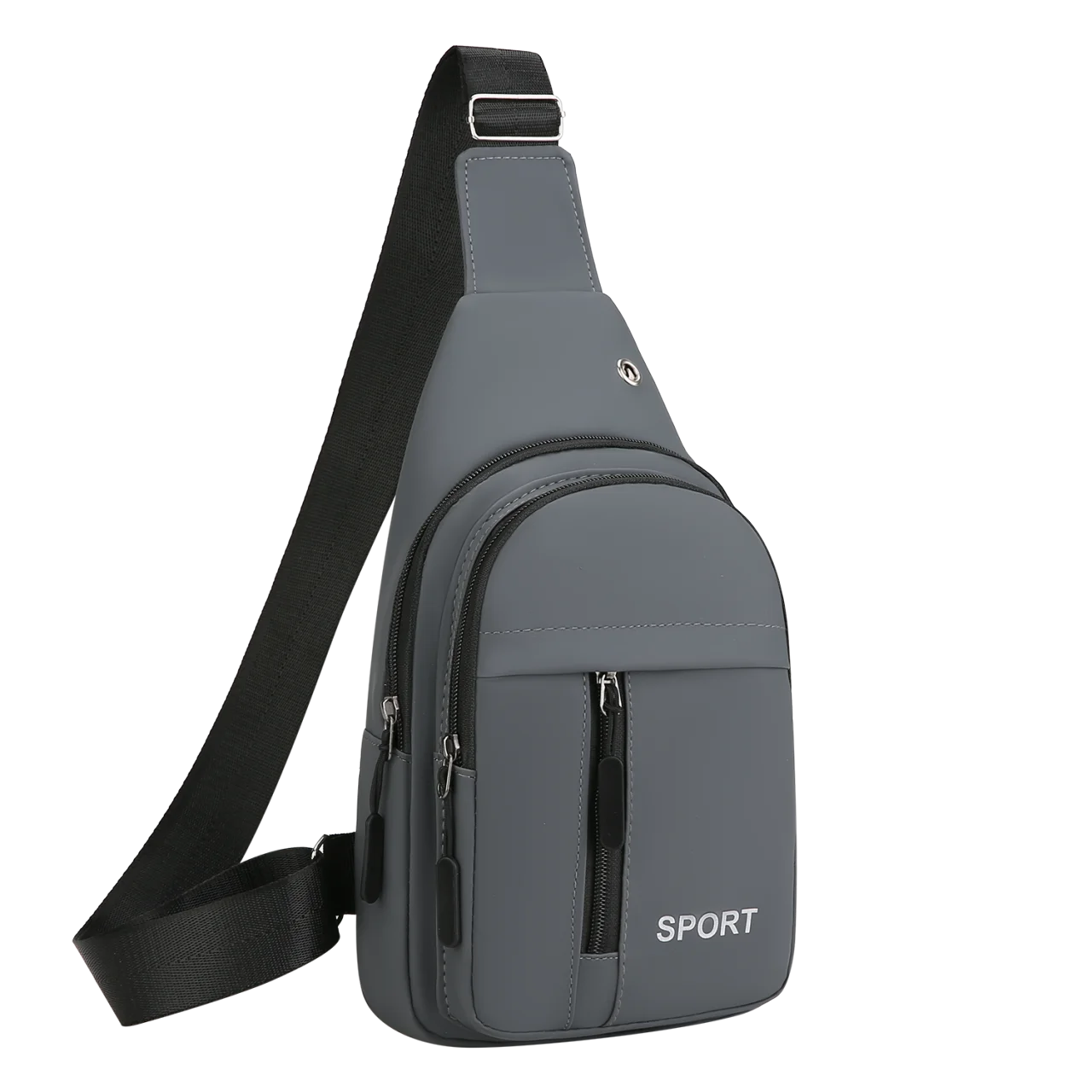 Men Sport Sling Chest Bag, Water‑repellent Wear‑resistant Multi‑pocket Outdoor Casual Crossbody Chest Pack