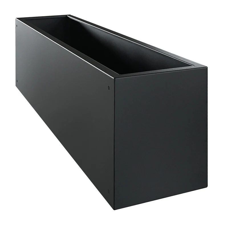 Custom Size and Shape Large Rectangular Metal Outdoor Garden Planter Flower Pots With Sheet Metal Fabrication