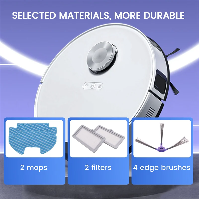 A97G แปรงด้านข้าง Mop สําหรับ Midea VCR07 VCR08 MR09 VR05R5050WK หุ่นยนต์เครื่องดูดฝุ่นเปลี่ยนชิ้นส่วน