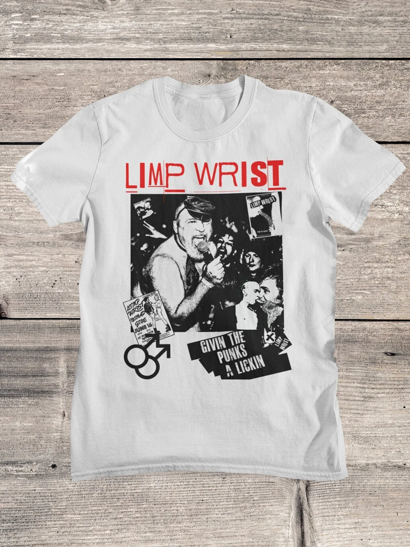 

Limp Wrist Shirt Queercore Homocore Hardcore Punk Band