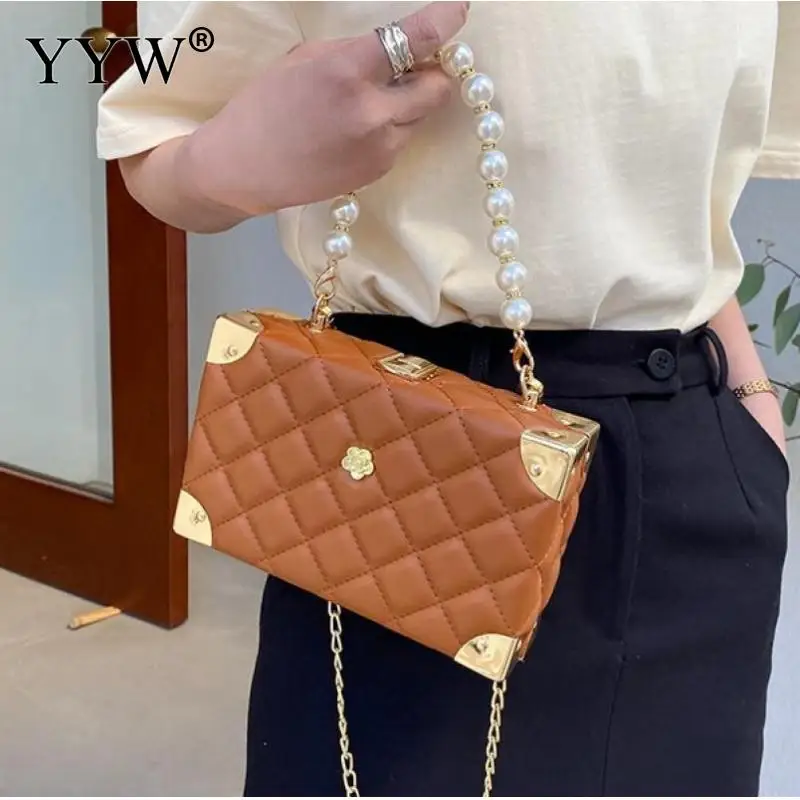 Fashion Luxury Women Clutch Bag Evening Purse Day Clutches Elegant With Pearl Handle Shoulder Bag For Ladies Wedding Party Purse