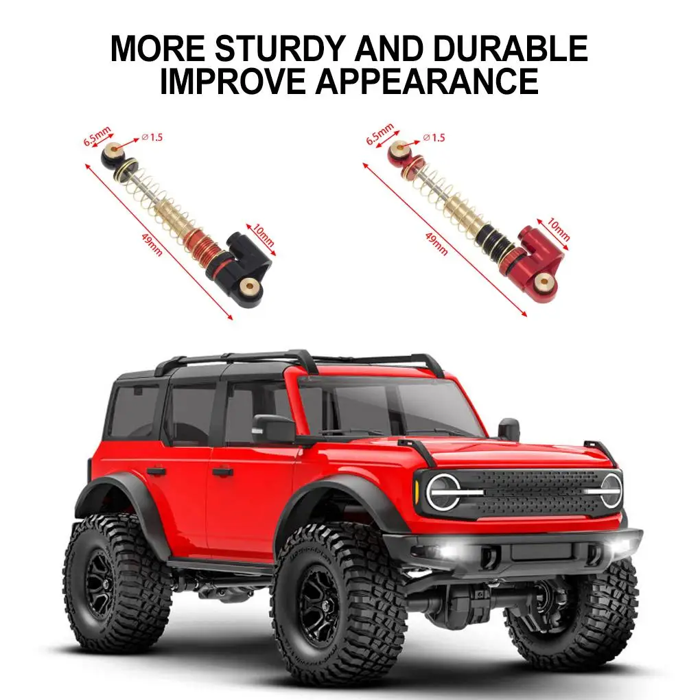 سبائك الألومنيوم السلس الجبهة مانع الصدمات الخلفي ل 1/10 1/24 LOSI محوري TRX4 SCX24 RR10 90048 RC جزء السيارة RC اكسسوارات السيارات #2