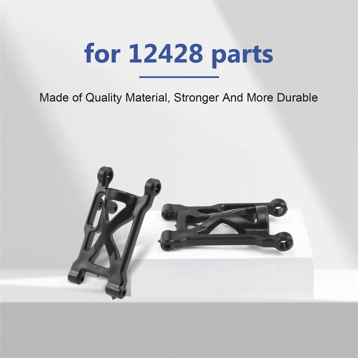 4Pcs Front Swing Arm Suspension Arm Set 0004 for Wltoys 12428 12427 1/12 RC Car Spare Parts Accessories