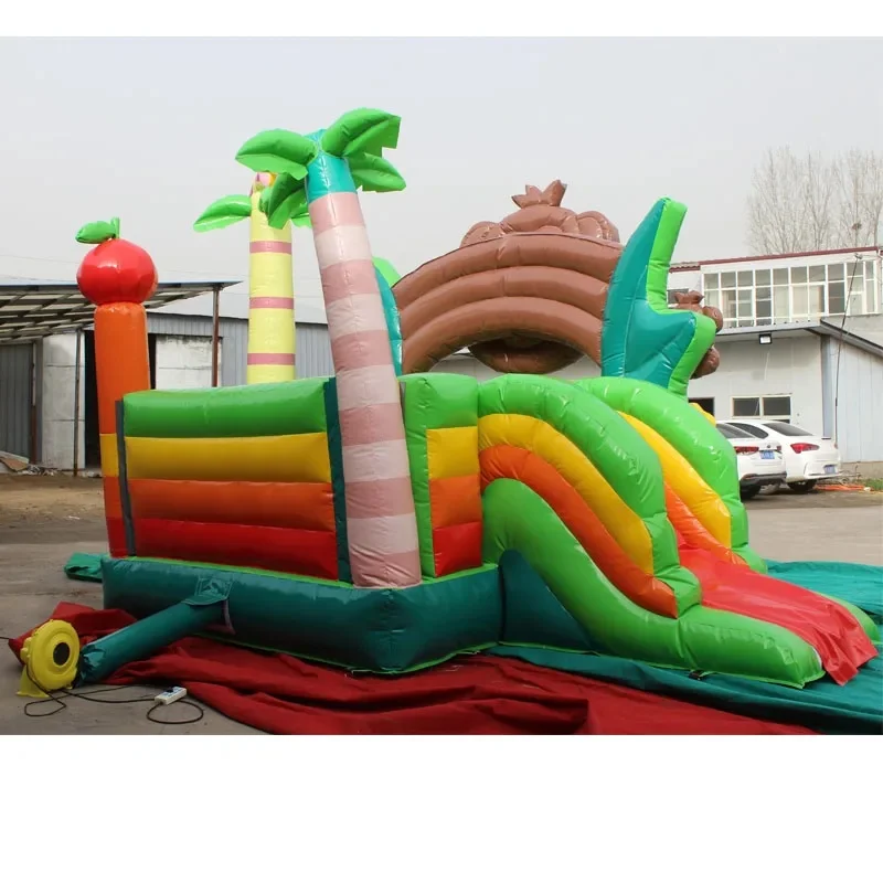 Commercial-grade Monkey-themed Inflatable Castle, Vivid and Lifelike, Suitable for Commercial Displays and Event Rentals.