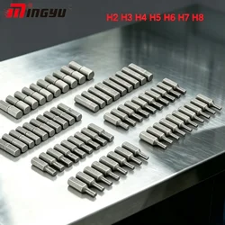 10pcs 1/4 inch Hex Shank H2 H3 H4 H5 H6 H7 H8 Screw Driver Bits For Home Hand Tool Cr-V Steel Hex Screwdriver Bit Set