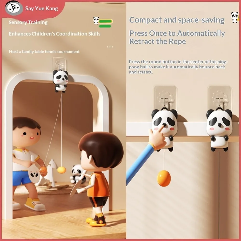 Table Tennis Training Device for Kids Hanging Jump Touch Height Solo Rebound Eye Exercise Anti-Myopia