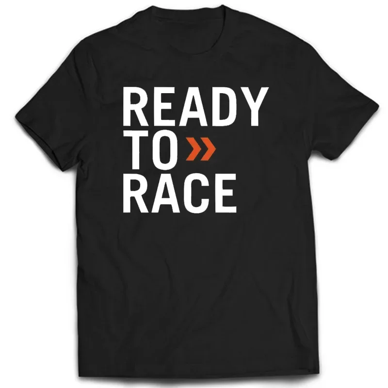 Ready To Race Summer T Shirt Novelty Tops Enduro Cross Motocross Bitumen Bike Life Tees Men Clothes Printed T-Shirt