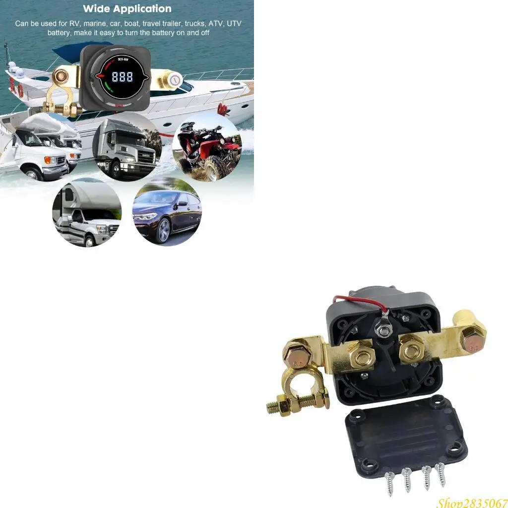300A Electric Monitor High Current Battery Isolation Switches ABS for Vehicle Boats 831F