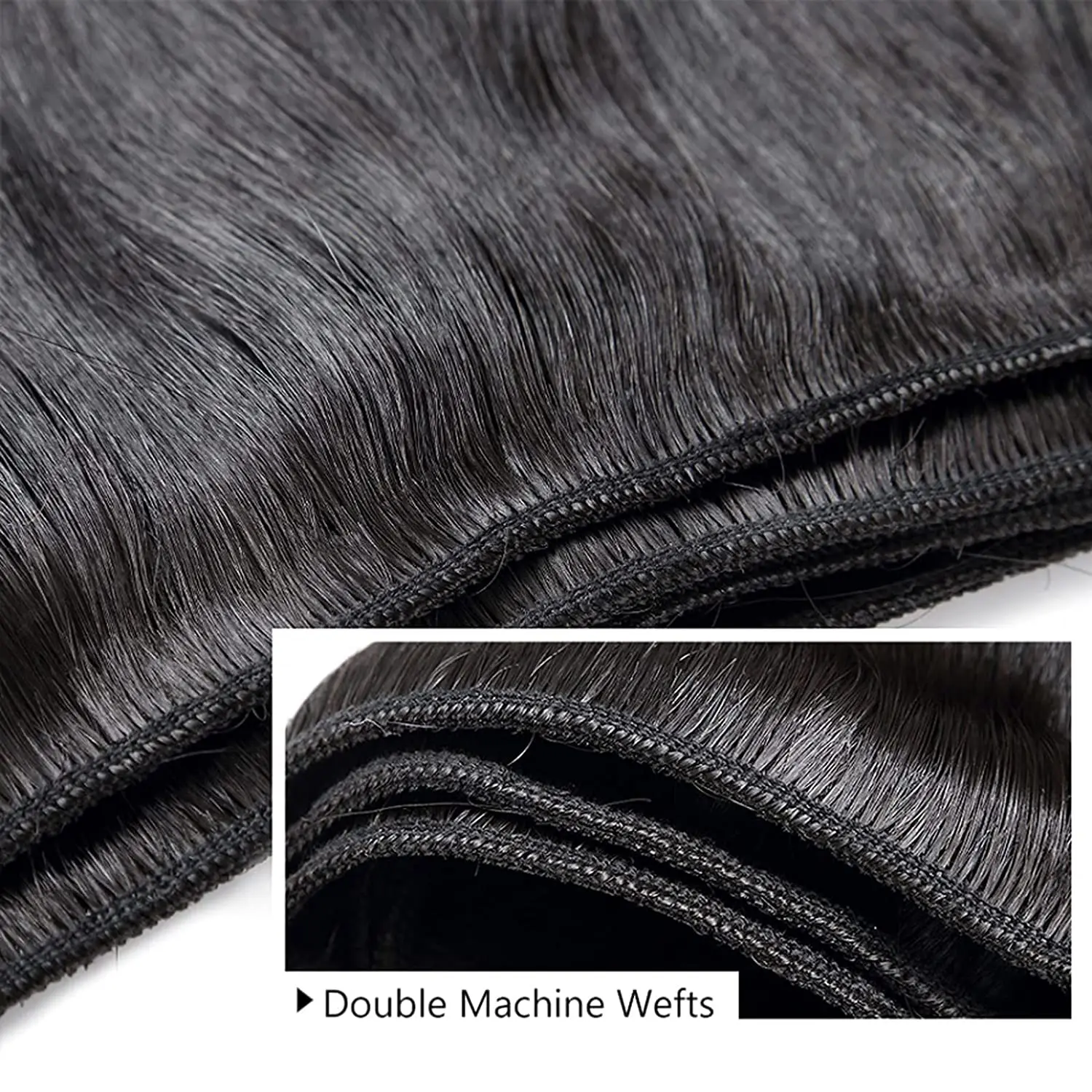 Tissage Glattes Haar Bundles 18 20 22 Zoll Natürliches Echthaar Brasilianische Webart 10A Echthaarverlängerungen Lieferung 3 Tage Frankreich – Detail 4