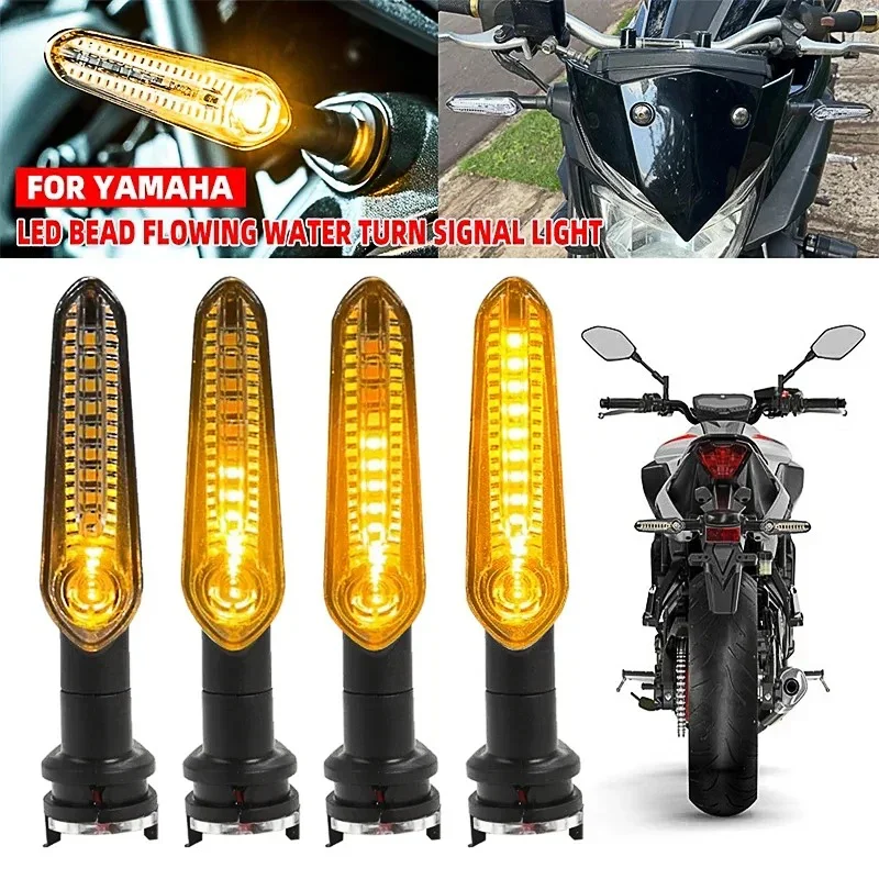 Luces LED Intermitentes para Motocicleta Yamaha MT09 MT03 MT07 XJ6 FZ1 YZF R6 R3 R7 R9 R15, Luces Diurnas Fluidas