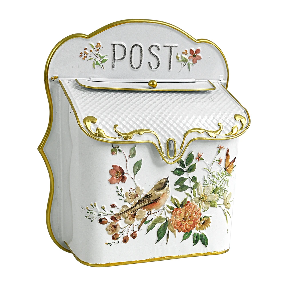 

Wall Mounted Post Box Mailboxes Letter Box Metal Farmhouse Post Decoration Crafts Mailbox Post Vintage