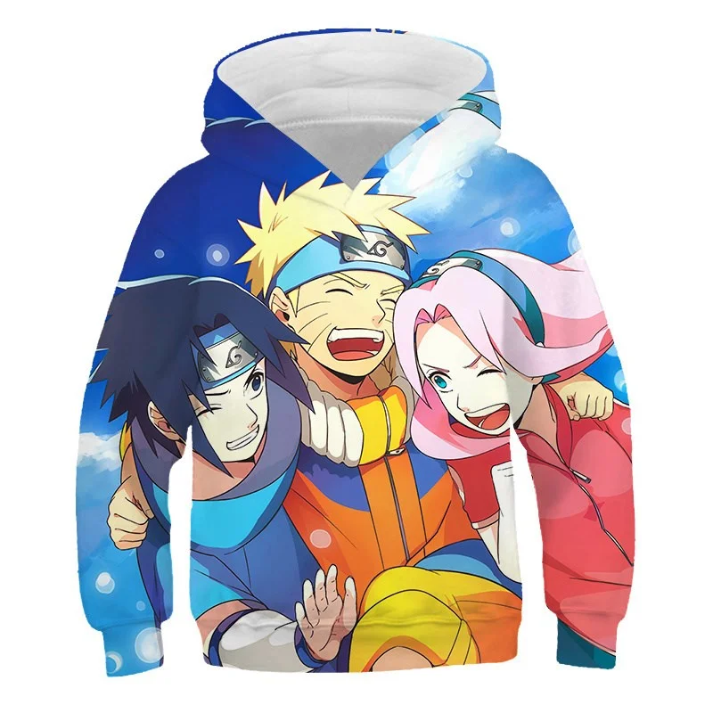 New Naruto Boys Girls Hoodie Sasuke Men's Hoodie 3D Print Fashion Pullover Haruno Sakura Men's Hoodie Oversized Men's Clothing