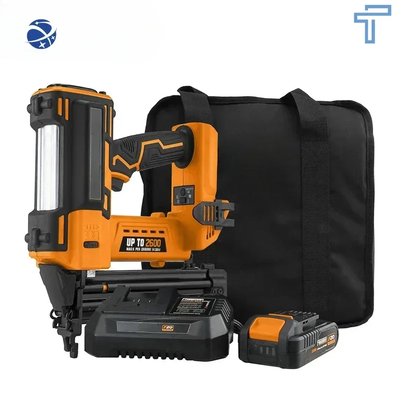 Original brand newFree·man 20 Volt Cordless 18-Gauge 2 Inch Bra·d Nailer Kit with Lithium Ion Battery, Charger, Bag And CE certi