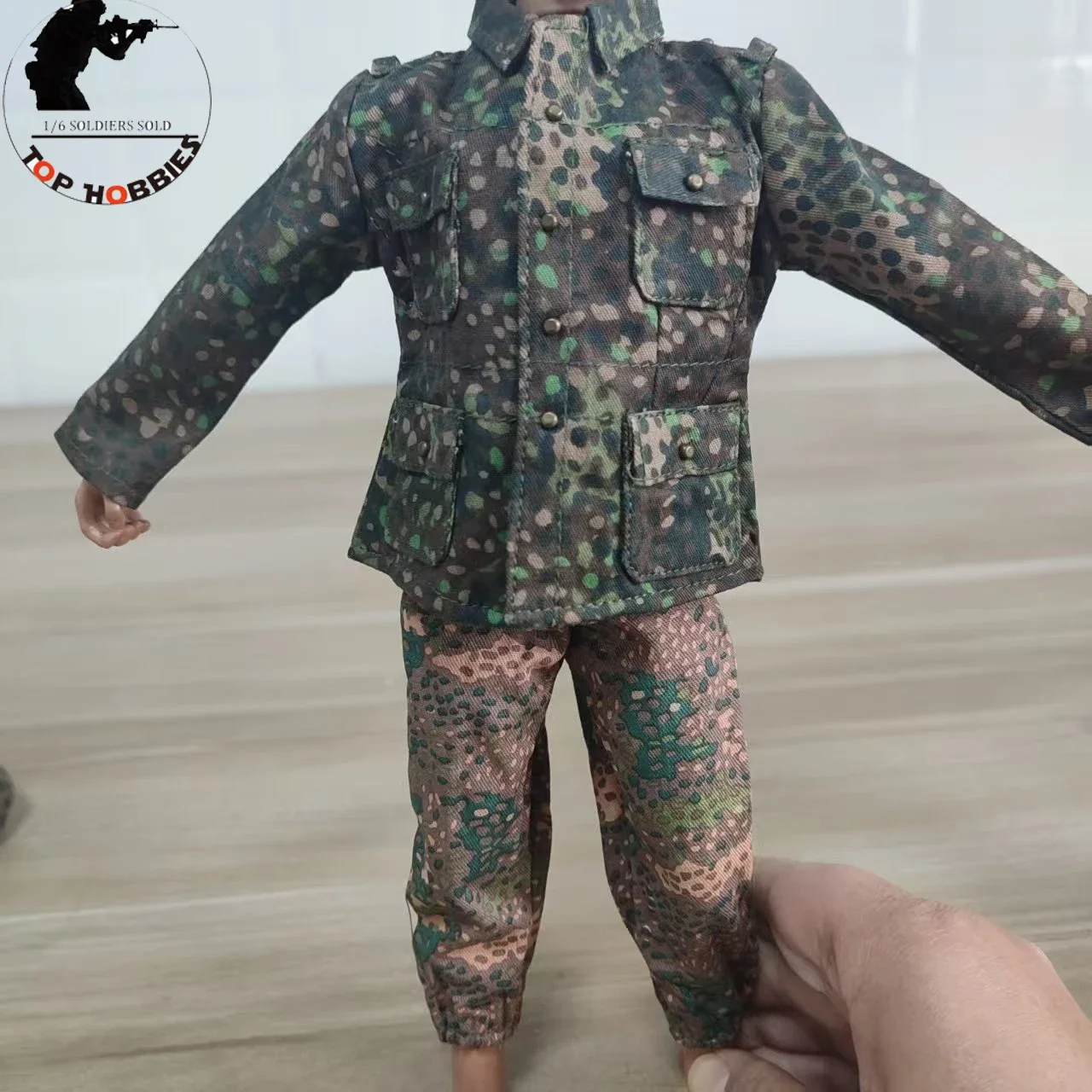 

Дракон масштаб 1/6, камуфляжный костюм немецкого силу времен Второй мировой войны для 12-дюймового мужского тела, коллекционный военный костюм