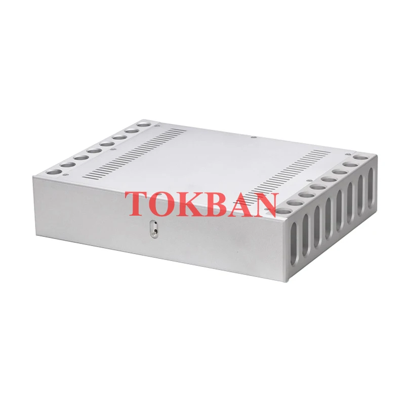 Tokban Audio 3608 361*85*270mm All-aluminum Power Amplifier Chassis Enclosure CNC Machining DIy Home Amp Case Shell