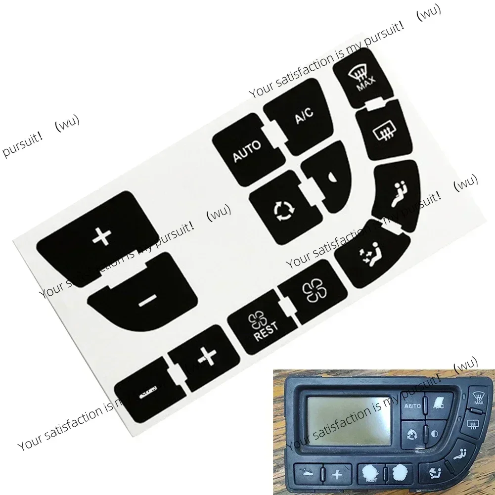 Auto Vinyl Air Conditioning Button Repair Sticker, Air Conditioning Panel Repair Button Sticker, Accessories