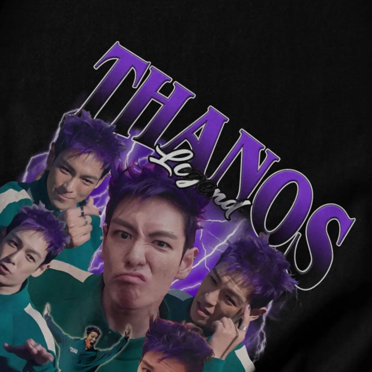 تي شيرت Thanos Legend Choi Seung Hyun T.O يدعم المشجعين Y2K تي شيرت صيفي للرجال والنساء ملابس برقبة دائرية