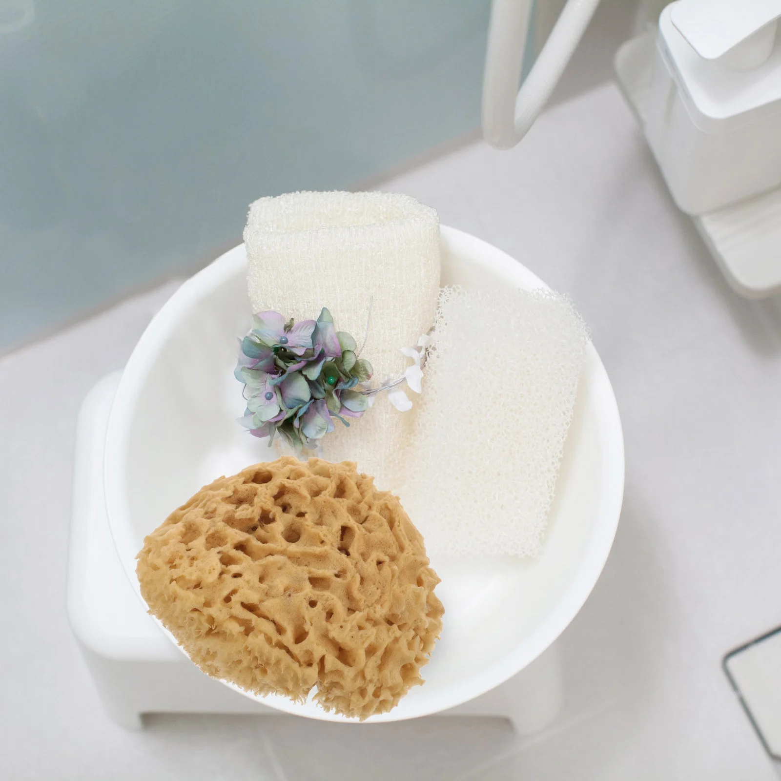 

Seaweed Sponge Skin Cleaning Scrubber Sponges Take Bath Body Exfoliating Ball Shower Accessory Baby for