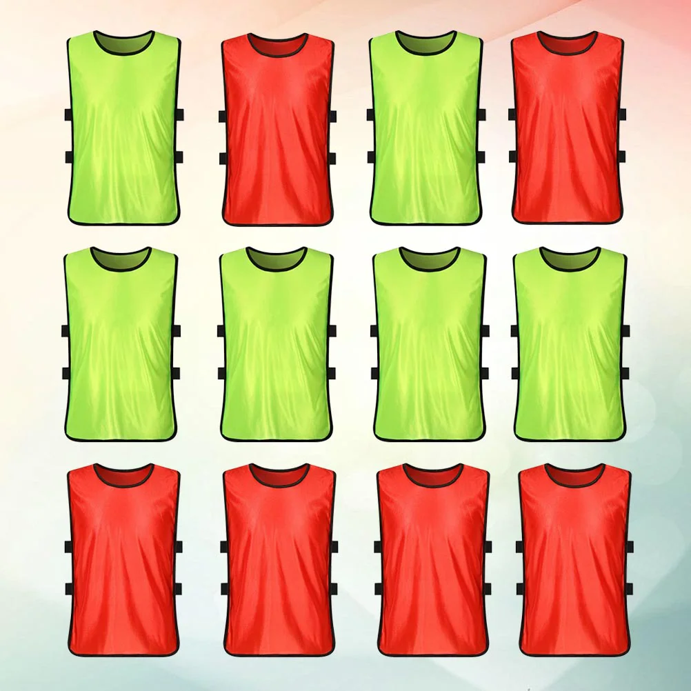 

12PCS Player Vest Kids Sleeveless Shirt Basketball Children Training Vests Sports Clothes Lightweight Fast Drying