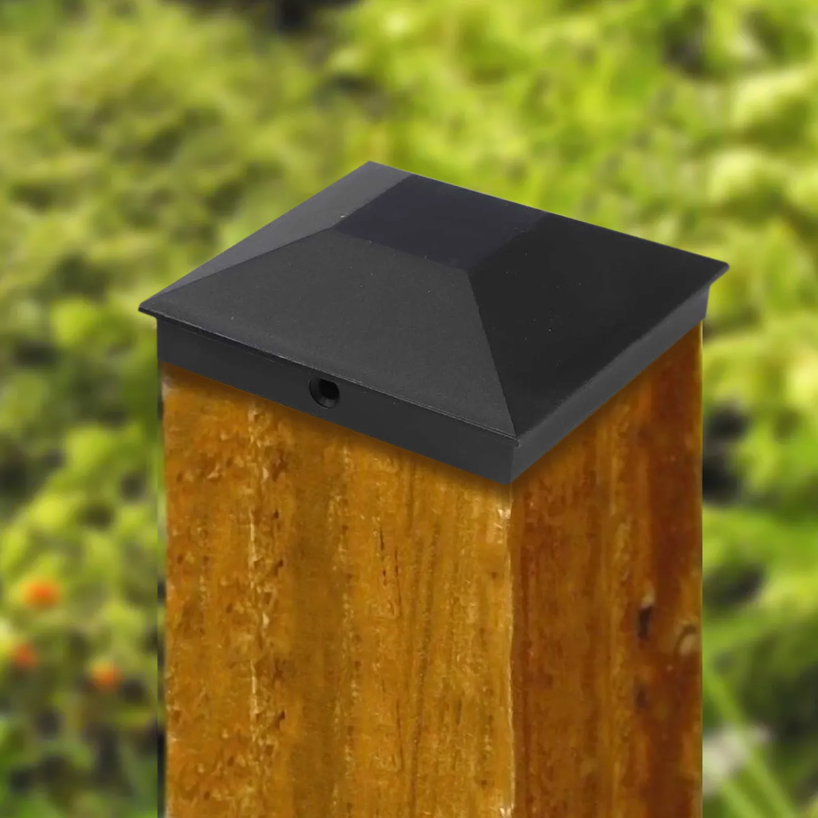 6 Plastic Fence Post Covers with 12 Screws Waterproof Protection for 3 5 x 3 5 Wood Post Easy Installation Solution