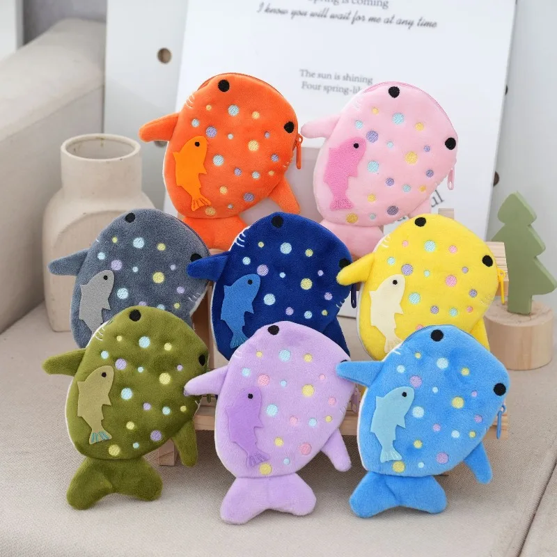 

Модный милый мультяшный мини-кошелек для монет, плюшевый кошелек на молнии, женская маленькая сумка для мелочи, чехол для наушников