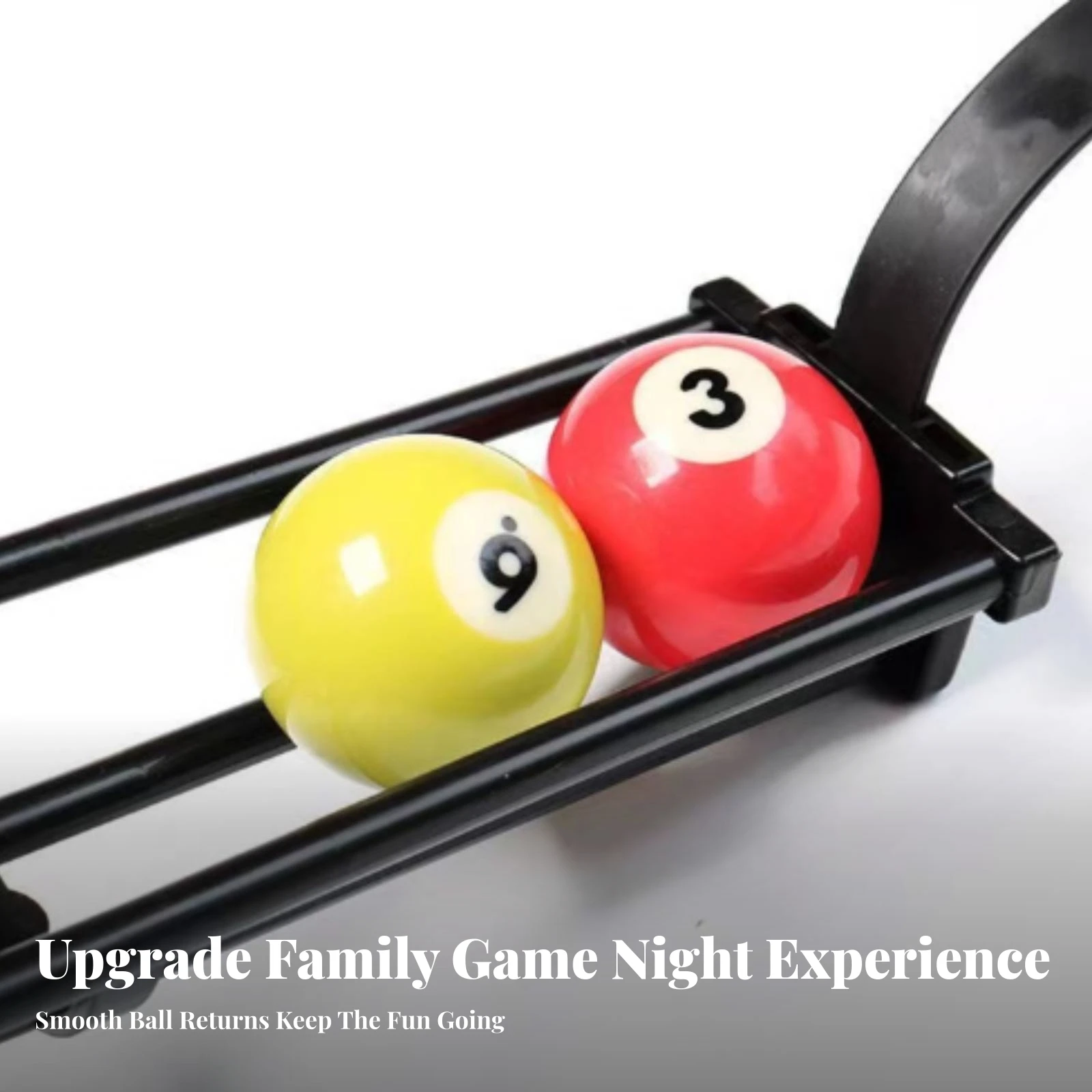 6 Pieces Billiard Ball Return Rail Easy-Install Billiard Table Slide Rail Ball Return Track Smooth Hardware Space-Saving