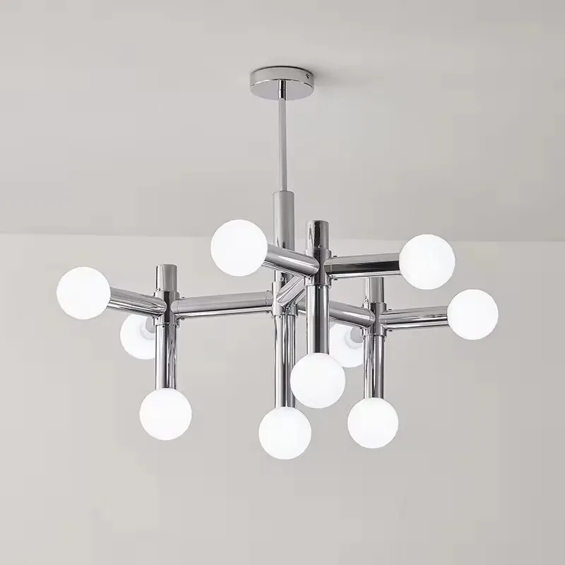 Nordic Designer Chandelier Light Bauhaus Glass Ball Lampshade Bedroom Dining Room Luxury Minimalist Magic Bean Chandelier Lamp