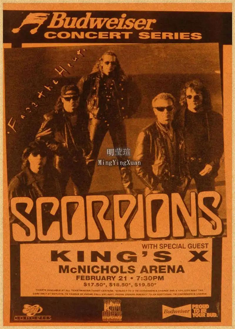 Scorpions Band Poster Wall Art  Posters Decoration Art Poster Personalized Gift Modern Family bedroom Painting